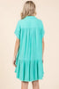 New Summer Linen Blend Button Down Shirt Mini Dress For Women – Fluttering, Casual, Timeless and Versatile Wardrobe Staple by Stevvex