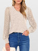 Lace Sleeve V-Neck T-Shirt by Simply Love
