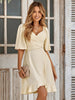 V-Neck Ruffle Sleeve & Waist Ruffle Summer Dress | 3 Colors by FitiqueFit