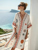 Women's Printed Loose A-Line Beach Midi Dress – Vacation Resort by FitiqueFit