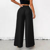 Women's High-Waist Drapey Wide-Leg Pants | Elastic Drawstring 5 Colors by FitiqueFit