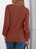 Ribbed Knit T-Shirt with Lace Shoulder Detail by Simply Love