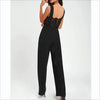 Women’s One-piece Trousers Lace Backless Deep V – High-Waisted Casual Outfit by FitiqueFit