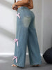 Bow High Rise Wide Leg Jeans by Neon Spur