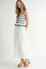 Crochet Stripe Knit Eyelet Mix Midi Dress – Crochet Midi Dress, Stripe Knit Dress, Eyelet Mix Dress, Trendy Midi Dress, Versatile Midi Dress by Stevvex