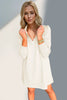 Double Take Textured Zip Long Sleeve Dress Classic Zip-Up Dress for Women Comfortable Outdoor Dress by Stevvex