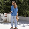 Women's Striped Tunic Top & Casual Trousers Two-Piece Set by FitiqueFit