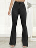 Raw Hem High Waist Flare Jeans