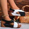 Women’s Colorblock Crossed Wedge Sandals by FitiqueFit