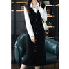 Mid-length Over-the-knee Knitted Sweater Dress Soft Glutinous Sleeveless