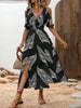 Women’s Off-Shoulder Cross V-Neck Maxi Dress by FitiqueFit