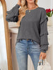 Ruffled Long Sleeve Knit T-Shirt by Simply Love
