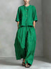 Three-Quarter Sleeve Shirt & Loose Trousers Two-Piece Set by FitiqueFit