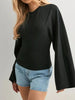 Full Size Long Sleeve Fitted T-Shirt Plus Size by Simply Love