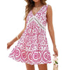 Boho V-Neck Sleeveless Summer Beach Dress by FitiqueFit