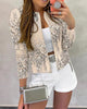Women’s Sequined Zip-Up Jacket by FitiqueFit