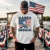 Abe Drinkin 4th of July Shirt – Abraham Lincoln Patriotic Drinking Tee by Adorb Custom Tees