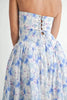 Sweetheart Neckline Floral Printed Midi Dress – Floral Midi Dress, Sweetheart Neckline Dress, Romantic Midi Dress, Feminine Floral Dress, Elegant Midi Dress by Stevvex