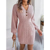 Women’s Cable Knit Sweater Dress by FitiqueFit
