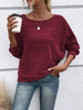 Relaxed Fit Ribbed Knit T-Shirt by Simply Love