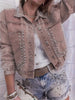 Women’s Studded Denim Jacket by FitiqueFit