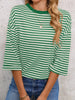 Striped Back Bow Tie T-Shirt by Simply Love