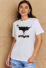 Simply Love Full Size Bat & Pumpkin Graphic Cotton T-Shirt by Simply Love