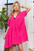 Tiered Notched Short Sleeve Dress For Summer – Versatile, Chic, Comfortable, Stylish, Must-Have for Every Occasion by Stevvex