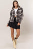 Timeless Plaid Collared Neck Bouclé Jacket with Pockets Elegant Retro Outerwear Women Jacket by Stevvex