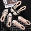 Women’s Warm Canvas Shoes | Plush Cotton Lined Flat Winter Shoes by FitiqueFit