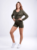 JupiterGear Athletic Zip-Up Crop Hoodie Jacket