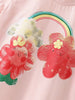 Children's Cute Cartoon Flower Print Short Sleeve T-Shirt by Simply Love