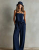 Women's Spaghetti Strap Cami Top & Wide-Leg Pants Two-Piece Set by FitiqueFit