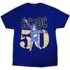 AC/DC Gold Fifty [T-Shirt] by Rock Band Apparel