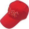 AC/DC Red Logo [Hat] by Rock Band Apparel