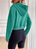 Relaxed Minimalist Zip-Up Dropped Shoulder Hooded Jacket Casual & Comfortable Lightweight Outerwear by Stevvex