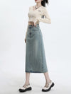 Women's Fashion Personalized Denim Skirt