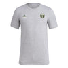adidas Mens Short Sleeve Pre-Game T-Shirt Medium Grey Heather/Portland Timbers Large by EasyOptionXY
