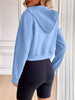 Relaxed Minimalist Zip-Up Dropped Shoulder Hooded Jacket Casual & Comfortable Lightweight Outerwear by Stevvex