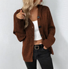 Women’s Button-Down Hoodie Cardigan Sweater Coat by FitiqueFit
