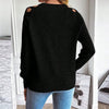 Women's Casual Long Sleeve Hollow Out Sweater by FitiqueFit