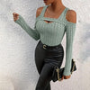 Women's Ribbed Long Sleeve Top by FitiqueFit