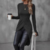 Women’s Slim Fit Long Sleeve Crew Neck Shirt by FitiqueFit