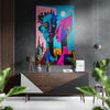 Picasso Style Brushed Aluminum Dibond Wall Art by Insigneart USA