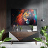 Lion Brushed Aluminum Dibond Wall Art by Insigneart USA