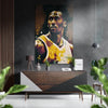 Kobe Bryant Brushed Aluminum Dibond Wall Art by Insigneart USA