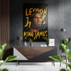 Lebron James Brushed Aluminum Dibond Wall Art by Insigneart USA