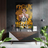 Freddie Mercury Brushed Aluminum Dibond Wall Art by Insigneart USA