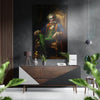 Clown in the Throne Brushed Aluminum Dibond Wall Art by Insigneart USA