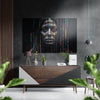 Woman in Lines Brushed Aluminum Dibond Wall Art by Insigneart USA